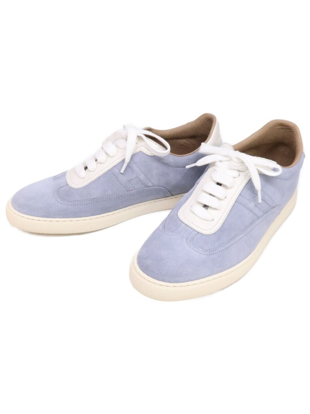 Hermes Quicker Suede Leather Sneakers